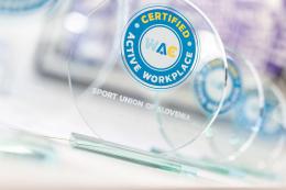 Športna unija Slovenije pridobila evropski certifikat Workplace Active Certificate (WAC)