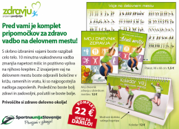 Celostna promocija zdravja na delovnem mestu